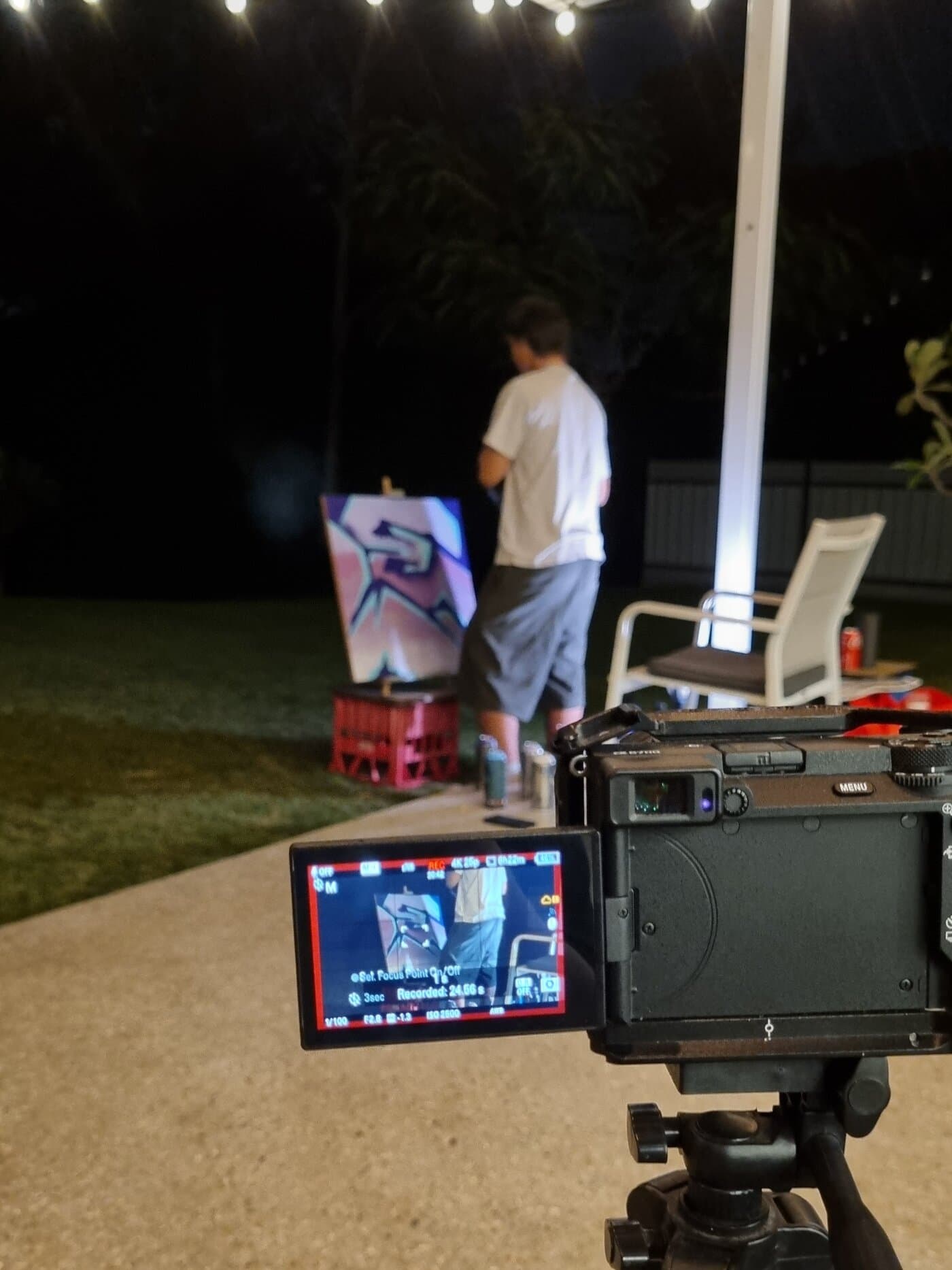 Behind the scenes